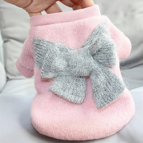 HKM-3356861 Cozy Teddy Sweater for Small Dogs and Cats - Casual Wear for Bichon, Pomeranian, and Schnauzer