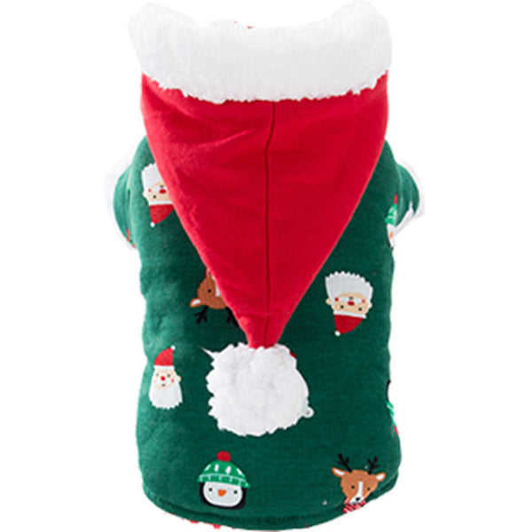 HKM-3357245 Cozy Christmas & New Year Padded Jacket for Dogs, Pure Cotton, Hooded, Multiple Sizes Available