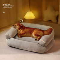 HKM-3357501 Cozy Soft Velvet Pet Sofa Bed for Small Dogs and Cats - Multiple Sizes Available