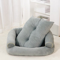 HKM-3357501 Cozy Soft Velvet Pet Sofa Bed for Small Dogs and Cats - Multiple Sizes Available