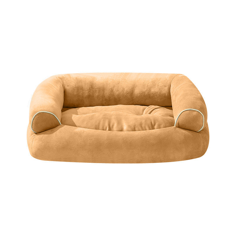 HKM-3357501 Cozy Soft Velvet Pet Sofa Bed for Small Dogs and Cats - Multiple Sizes Available