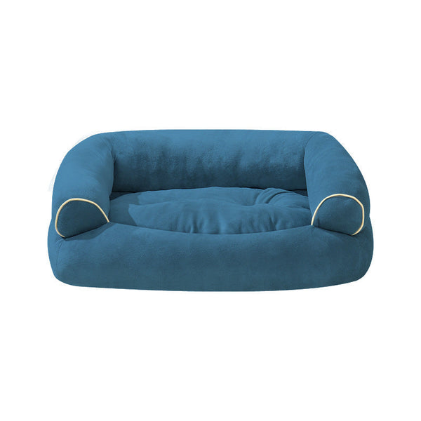 HKM-3357501 Cozy Soft Velvet Pet Sofa Bed for Small Dogs and Cats - Multiple Sizes Available
