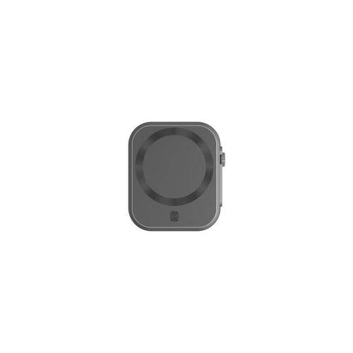 HKM-335763 Three-in-One MagSafe Magnetic Wireless Power Bank - Compact Portable Design in Gray and Black