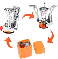 HKM-335891 Compact Outdoor Gas Camping Stove with Piezo Ignition and Wind Resistance