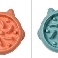 HKM-3359037 Pet Slow Feeder Bowls for Dogs and Cats - Anti-Gulping Dish to Promote Healthy Eating