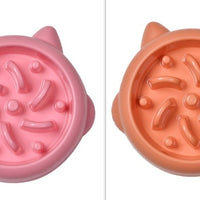 HKM-3359037 Pet Slow Feeder Bowls for Dogs and Cats - Anti-Gulping Dish to Promote Healthy Eating