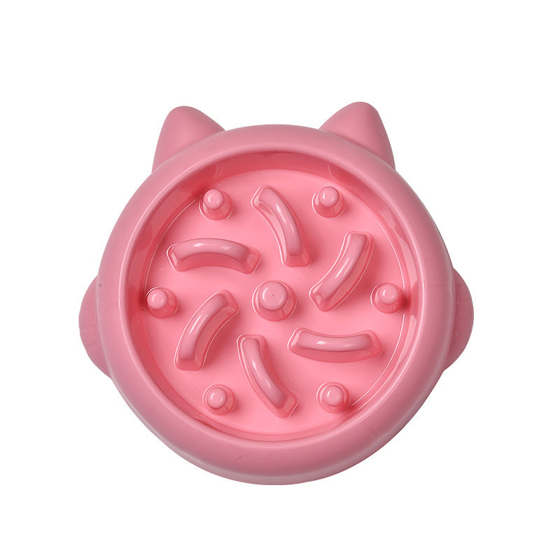 HKM-3359037 Pet Slow Feeder Bowls for Dogs and Cats - Anti-Gulping Dish to Promote Healthy Eating