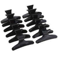 HKM-335955 Black Butterfly Hair Claw Clip - Durable Plastic for Secure Hair Hold - 8cm Length