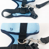 HKM-3360317 Durable Nylon Pet Sling with Adjustable Reflective Collar and Traction Rope