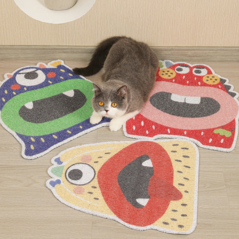HKM-3360701 Cat Litter Box Foot Pad for Easy Cleanup - Assorted Designs