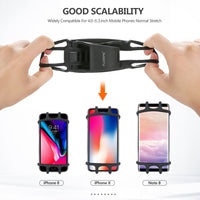 HKM-336083 Universal Bicycle Phone Holder for 4-6.3 Inch Smartphones - Flexible and Eco-Friendly Design