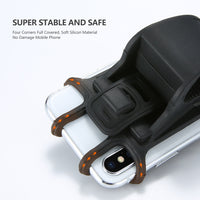 HKM-336083 Universal Bicycle Phone Holder for 4-6.3 Inch Smartphones - Flexible and Eco-Friendly Design