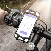 HKM-336083 Universal Bicycle Phone Holder for 4-6.3 Inch Smartphones - Flexible and Eco-Friendly Design