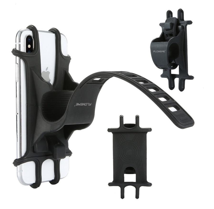 HKM-336083 Universal Bicycle Phone Holder for 4-6.3 Inch Smartphones - Flexible and Eco-Friendly Design
