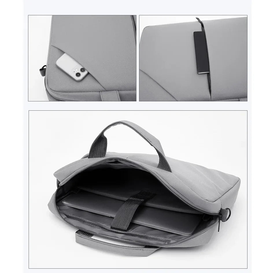 HKM-336083 Waterproof Oxford Single Shoulder Laptop Briefcase for Travel