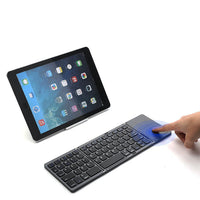 HKM-336211 Compact Wireless Bluetooth Folding Mini Keyboard for Tablets and Smartphones