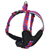 HKM-3363901 DODOPET Adjustable Pet Chest Protector in Blue, Red, and Wave Patterns