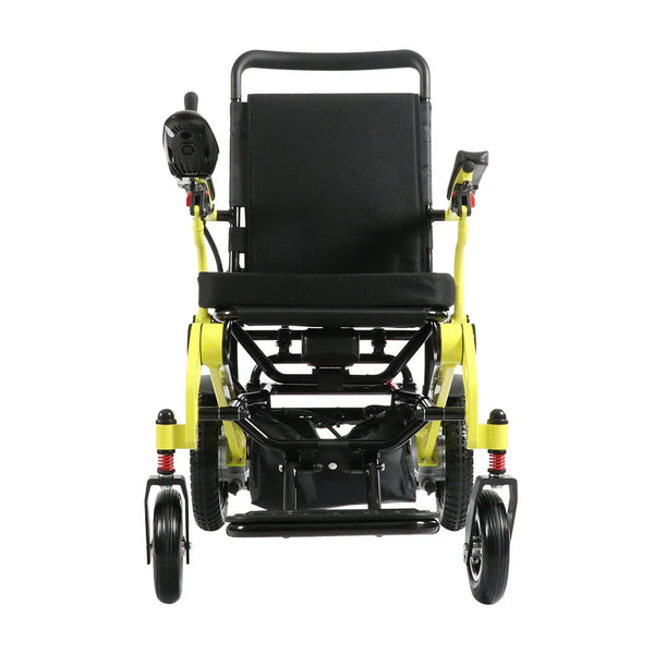 HKM-3142099 Light Folding Electric Wheelchair Dual 250W Motors 24V 12Ah Battery 15.5 Mile Range 265 lb Capacity Aluminum