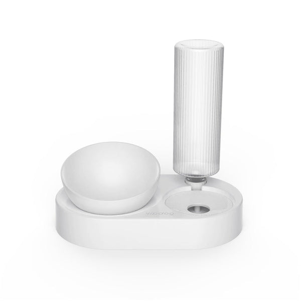 HKM-3364797 Automatic Dog Food and Water Bowl for Safe Drinking and Eating - Prevents Overturning and Choking, Supports Cervical Spine Health