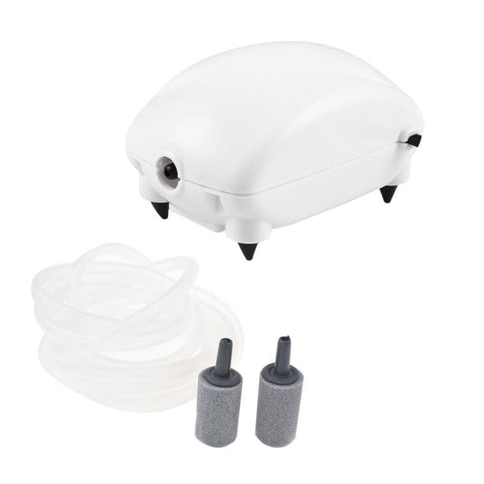 HKM-336531 Silent Aquarium Oxygen Pump - Model DB-9001, Efficient Air Output 1.8L/min, 220-240V or 110-120V Options