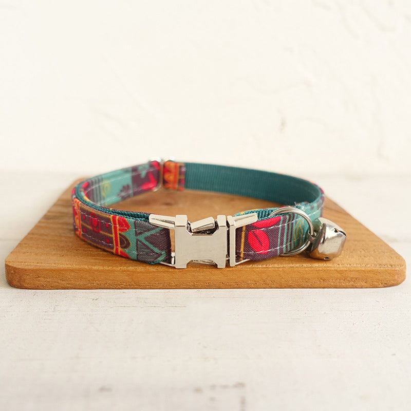 HKM-3366589 Adjustable Cloth and Webbing Pet Collar for Comfort and Durability