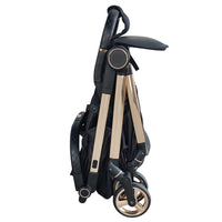 HKM-336723 Lightweight Aluminium Frame Baby Stroller, One-Hand Foldable Pushchair with Canopy