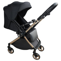 HKM-336723 Lightweight Aluminium Frame Baby Stroller, One-Hand Foldable Pushchair with Canopy