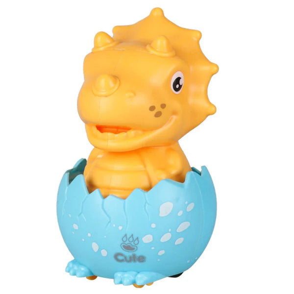 HKM-336787 Dinosaur Egg Press and Go Toy Car - Mini Inertia Friction Pull Back Vehicle for Kids