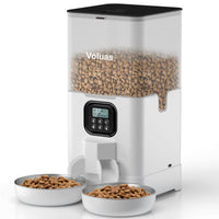 HKM-3368381 Automatic Double Meal Feeder with Voice Playback and Stainless Steel Tray
