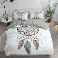 HKM-336851 Bohemian Printed Soft Down Quilt Cover Set for Girls - 2-Piece Bedding Sets in Multiple Sizes