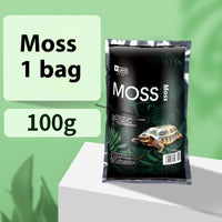 HKM-3368637 Coconut Soil Turtle Hibernation Box with Moss and Spray Bottle - Natural Heat Preservation and Moisture Retention