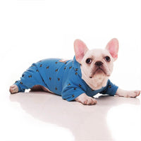 HKM-3368765 Comfortable Blue Velvet Pet Hoodie for Small to XXXL Dogs