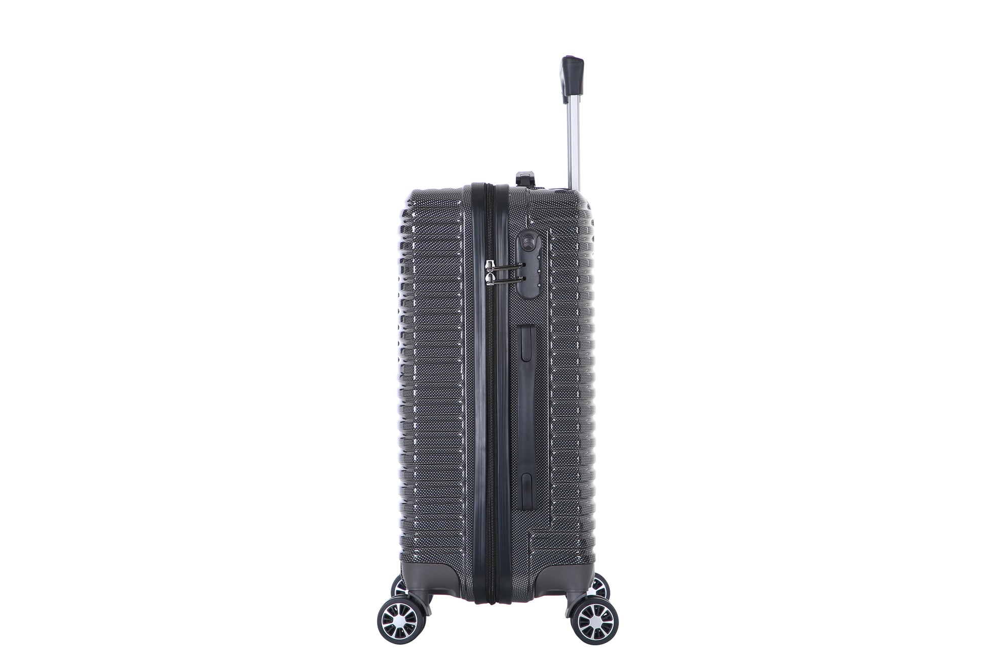 HKM-336915 3-Piece 360-Degree Rotation Hard Shell Trolley Luggage Set - 20/24/28 Inch Suitcases
