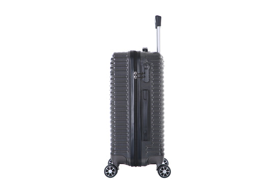 HKM-336915 3-Piece 360-Degree Rotation Hard Shell Trolley Luggage Set - 20/24/28 Inch Suitcases