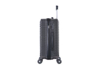 HKM-336915 3-Piece 360-Degree Rotation Hard Shell Trolley Luggage Set - 20/24/28 Inch Suitcases