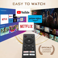 HKM-337043 1080P Mini Portable Projector with Auto Focus and Keystone Correction, Officially Licensed for Netflix