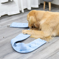 HKM-3371197 Durable Sniffing Toy for Dogs - Polyester Material in Blue and Gray
