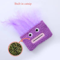 HKM-3371837 Big Mouth Explosion Head Catnip Plush Toy for Playful Cats