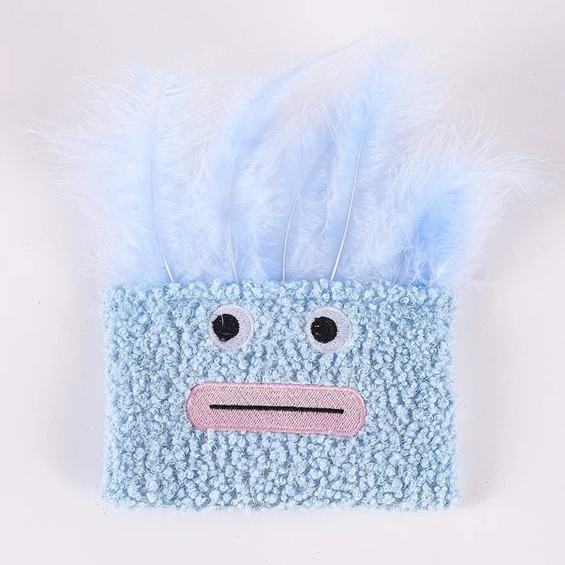HKM-3371837 Big Mouth Explosion Head Catnip Plush Toy for Playful Cats
