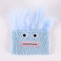 HKM-3371837 Big Mouth Explosion Head Catnip Plush Toy for Playful Cats