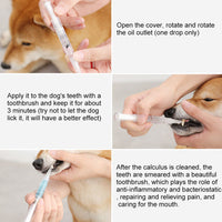 HKM-3372221 Pet Teeth Cleaning Pen Kit for Dogs and Cats - 2-Piece Tartar Removal and Gum Care Set