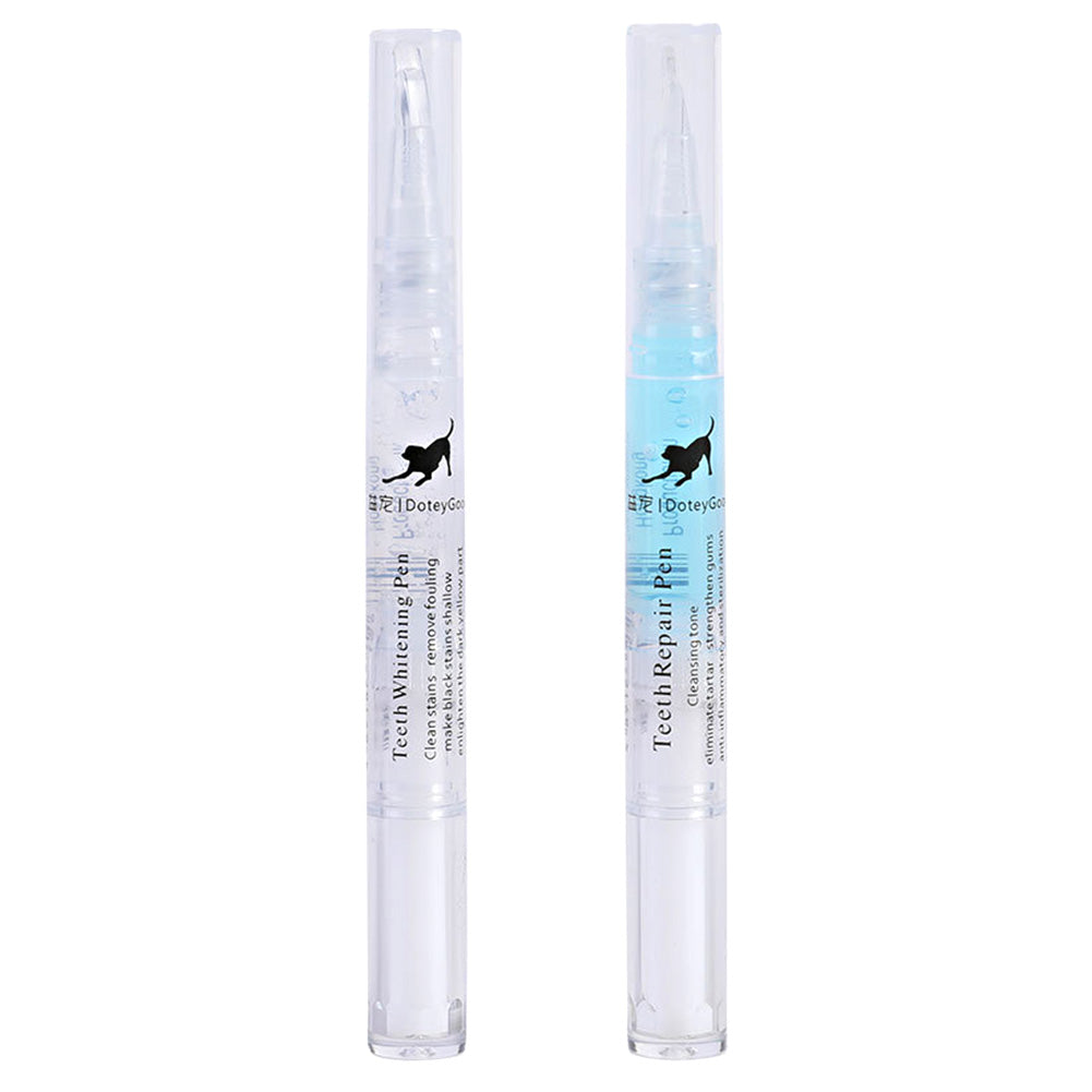 HKM-3372221 Pet Teeth Cleaning Pen Kit for Dogs and Cats - 2-Piece Tartar Removal and Gum Care Set