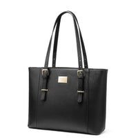 HKM-337235 Elegant 15.6 Inch PU Leather Laptop Tote Bag for Women - Spacious Shoulder Handbag for Office Use