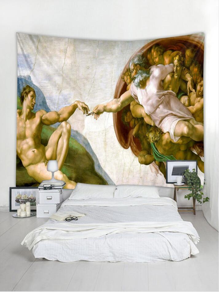 HKM-337235 The Creation of Adam Tapestry - 150x100cm, 150x130cm, 150x230cm Options Available