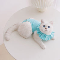 HKM-3372733 Breathable Summer Cat Surgical Gown - Soft Cotton Sterilization Suit for Puppies and Kittens