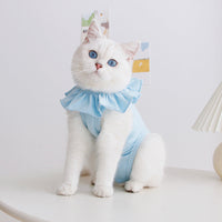 HKM-3372733 Breathable Summer Cat Surgical Gown - Soft Cotton Sterilization Suit for Puppies and Kittens