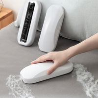 HKM-337363 Manual Roller Hair Removal Brush for Furniture and Clothing - Modern Design in White and Gray