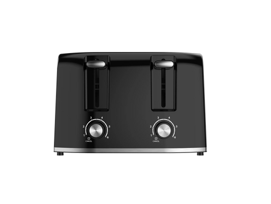 HKM-337427 4-Slice Long Slot Toaster with Cool Touch Housing and Removable Crumb Tray