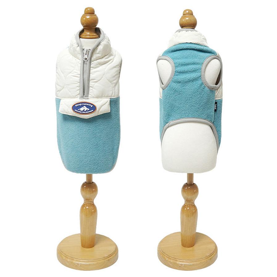 HKM-337427 Warm Zipper Waistcoat for Dogs - Cozy Granular Fleece and Polyester Fiber, Autumn & Winter Apparel