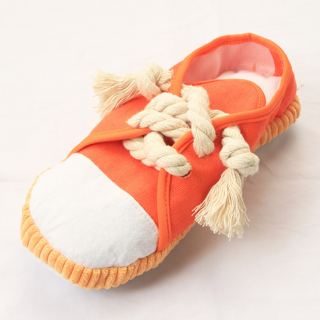 HKM-3375165 Creative Pet Vocal Cloth Slippers Toy for Interactive Play